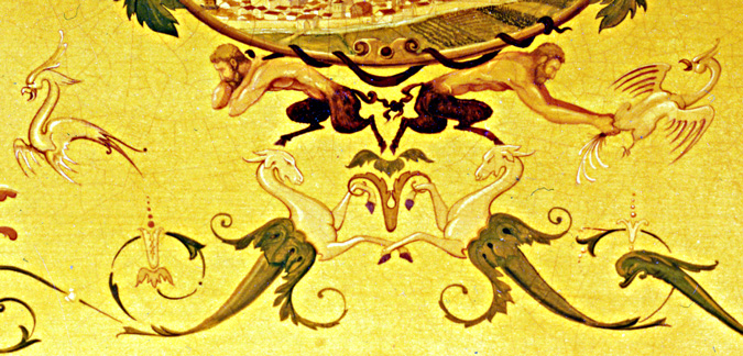 Italian Harpsichord with Grotesques